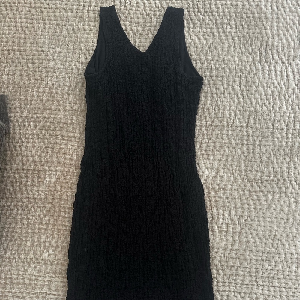 a new day Black Textured Pull on Dress